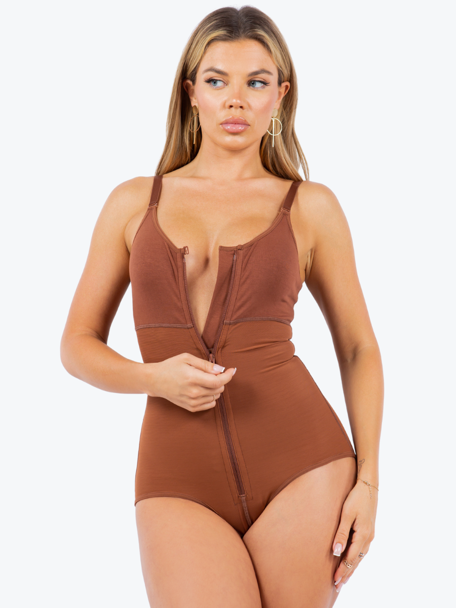 Ella Super Firm Shaping Zipper Bodysuit