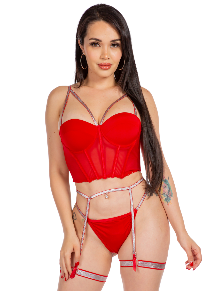 Dianna Cage Bustier Bra Set