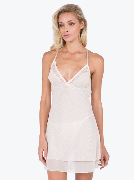 Amelia Lace & Sheer Babydoll