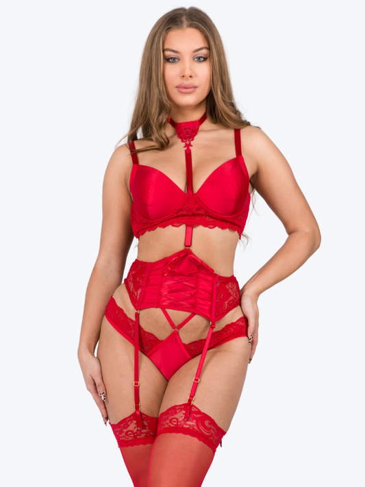 Maria Lace Harness Bra Set