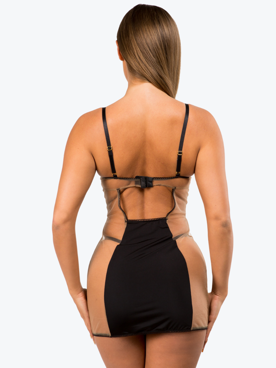 Kim Underwire See Through Cage Babydoll Dress