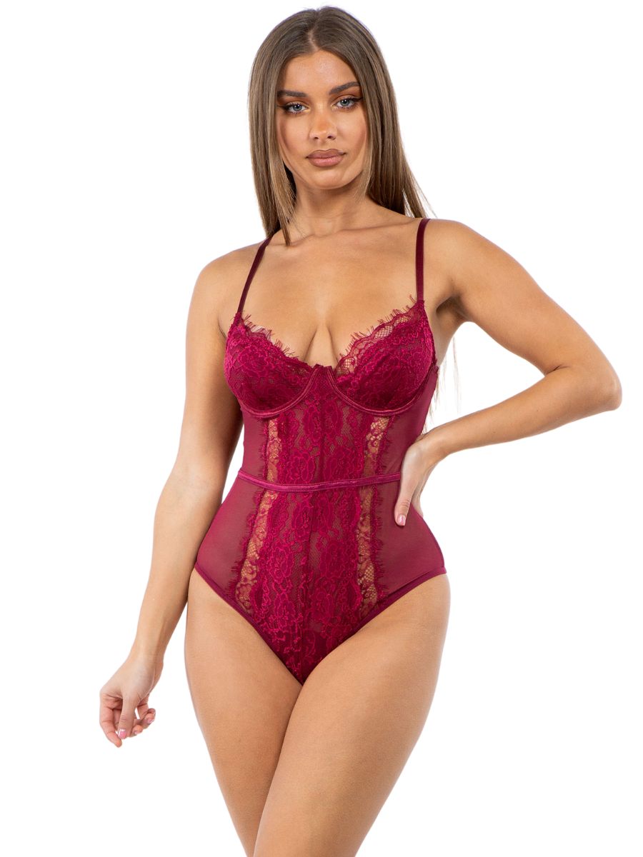 Liza Underwire Lace Teddy