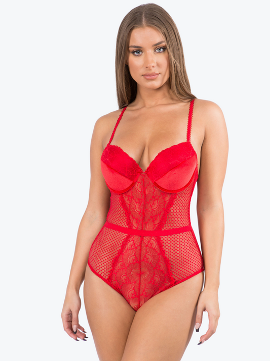 Tiffany Lace Underwire Teddy