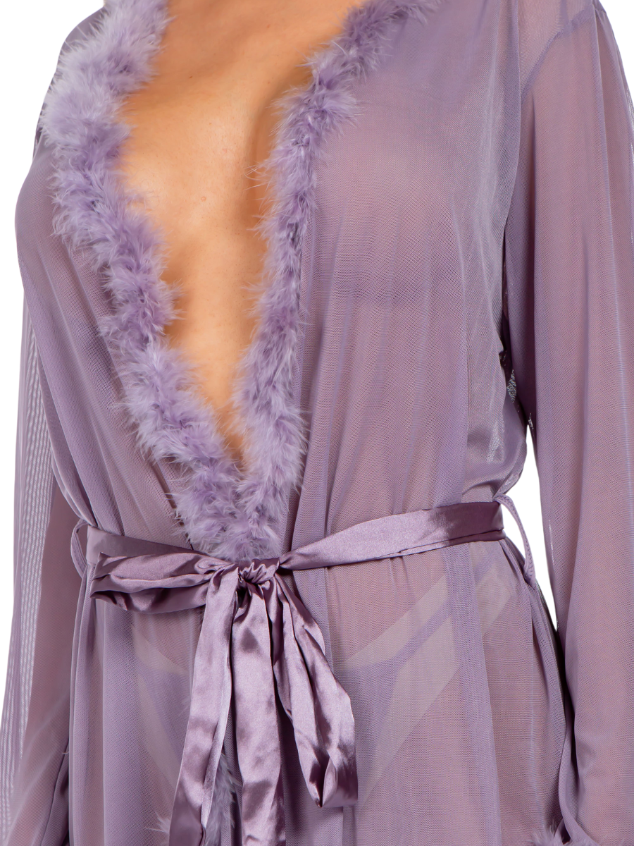 Marilyn Marabou Short Robe