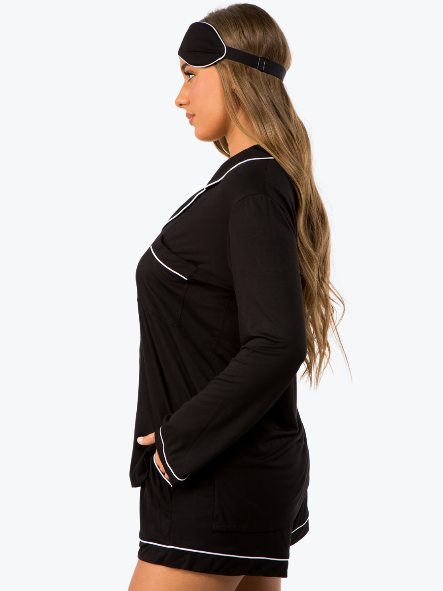 Carmen Long Sleeve & Short PJ Set