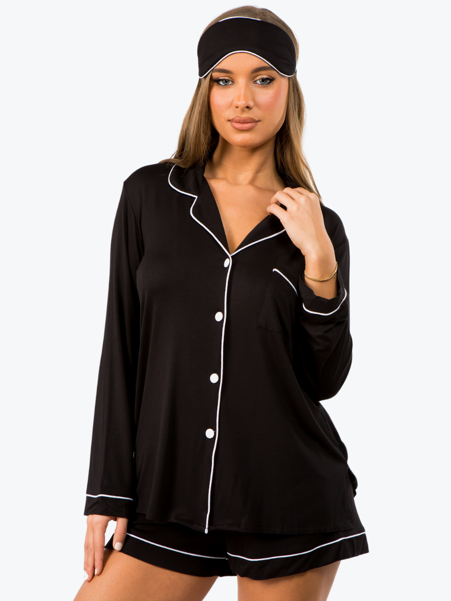 Carmen Long Sleeve & Short PJ Set