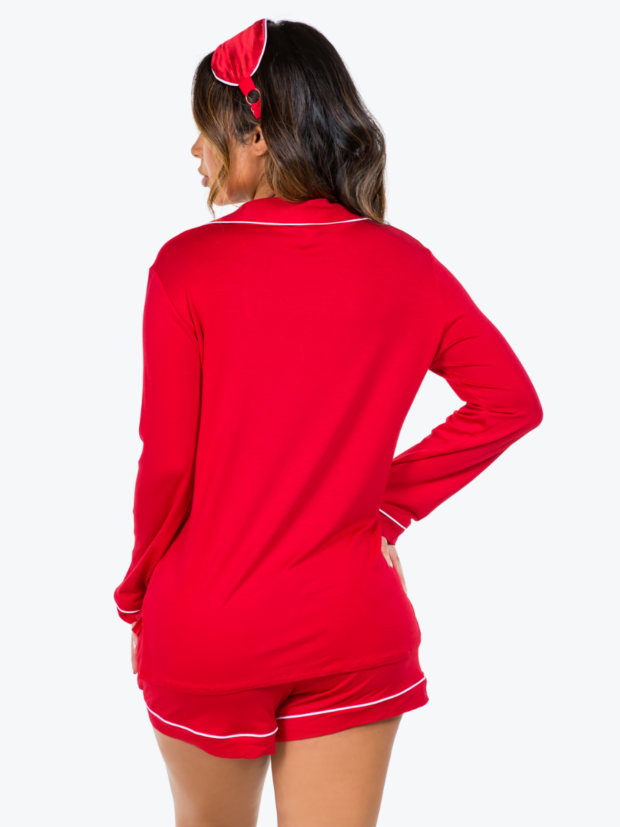 Carmen Long Sleeve & Short PJ Set