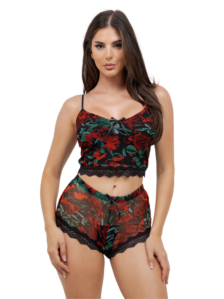 Ally Lace Trimmed Cami Set