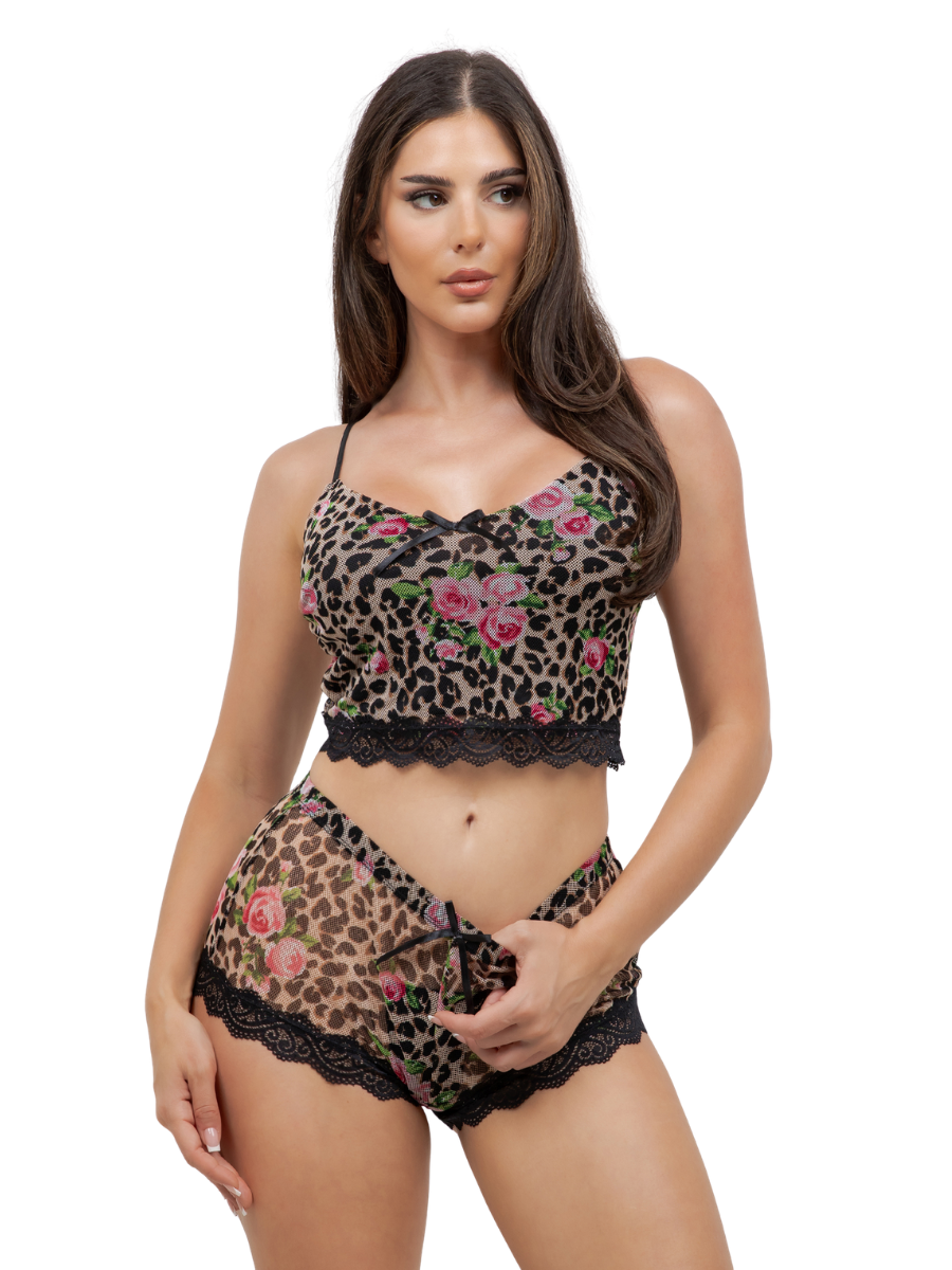 Ally Lace Trimmed Cami Set