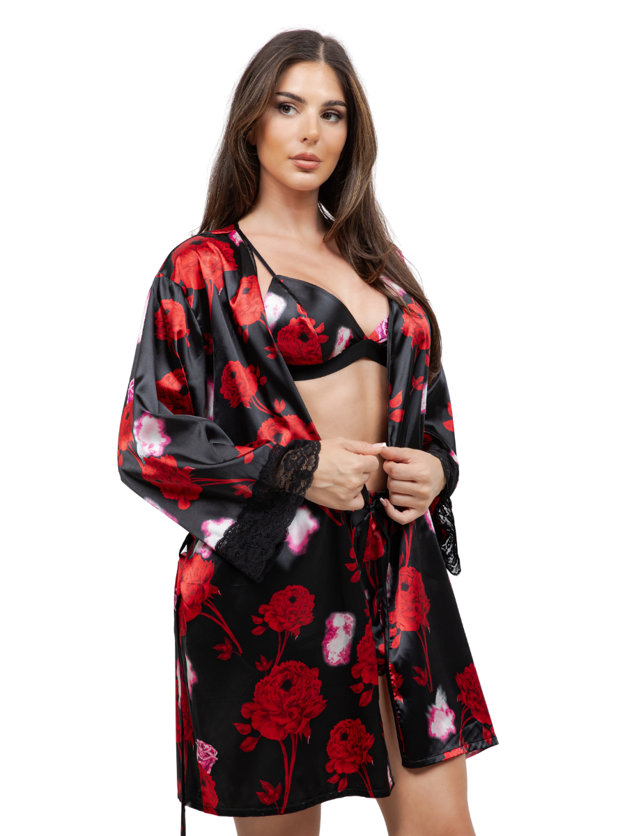 Adrianna Robe & Bra Set