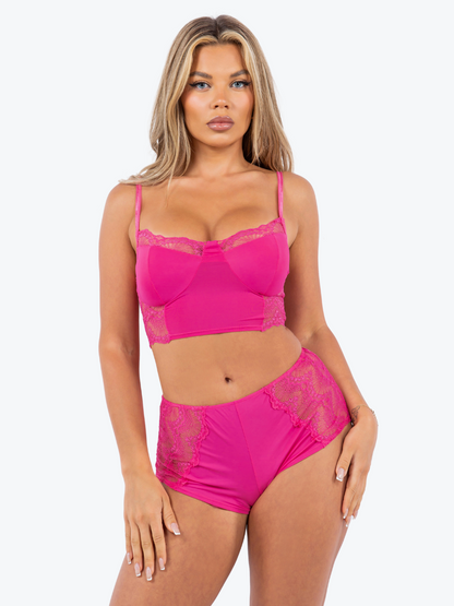 Kara Soft Lace Bralette Lounge Set
